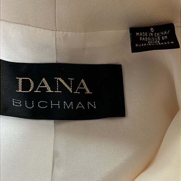Dana Buchman cream silk jacket S-M - Picture 7 of 8